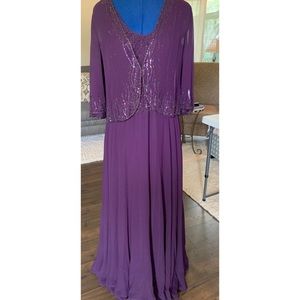 Beaded 2 piece dress and jacket